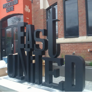 East United front Sign