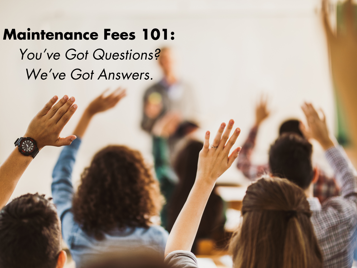 Maintenance Fees 101: You've Got Questions? We've Got Answers.