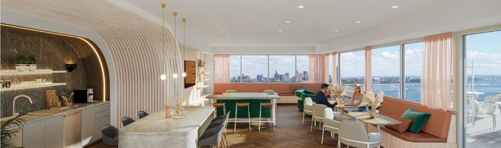 Visit our communities - Showroom background image, featuring a luxurious indoor shot